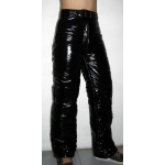New unisex shiny nylon wet look winter trousers ski pants snowboard pants black